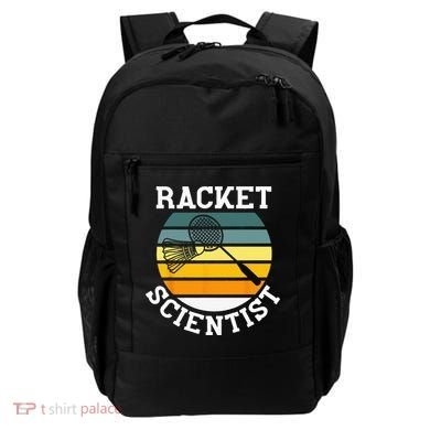 Racket Scientist Funny Retro Vintage Style Badminton Player Backpack