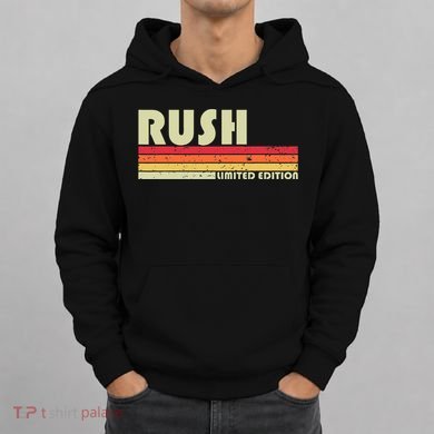 Rush Surname Funny Retro Vintage 80s 90s Birthday Reunion Hoodie