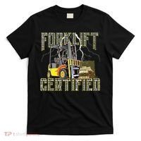 Retro Style Funny Forklift Operator Forklift Certified T-Shirt thumb 0