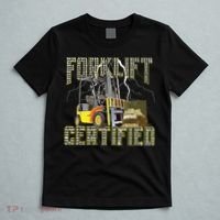 Retro Style Funny Forklift Operator Forklift Certified T-Shirt thumb 5