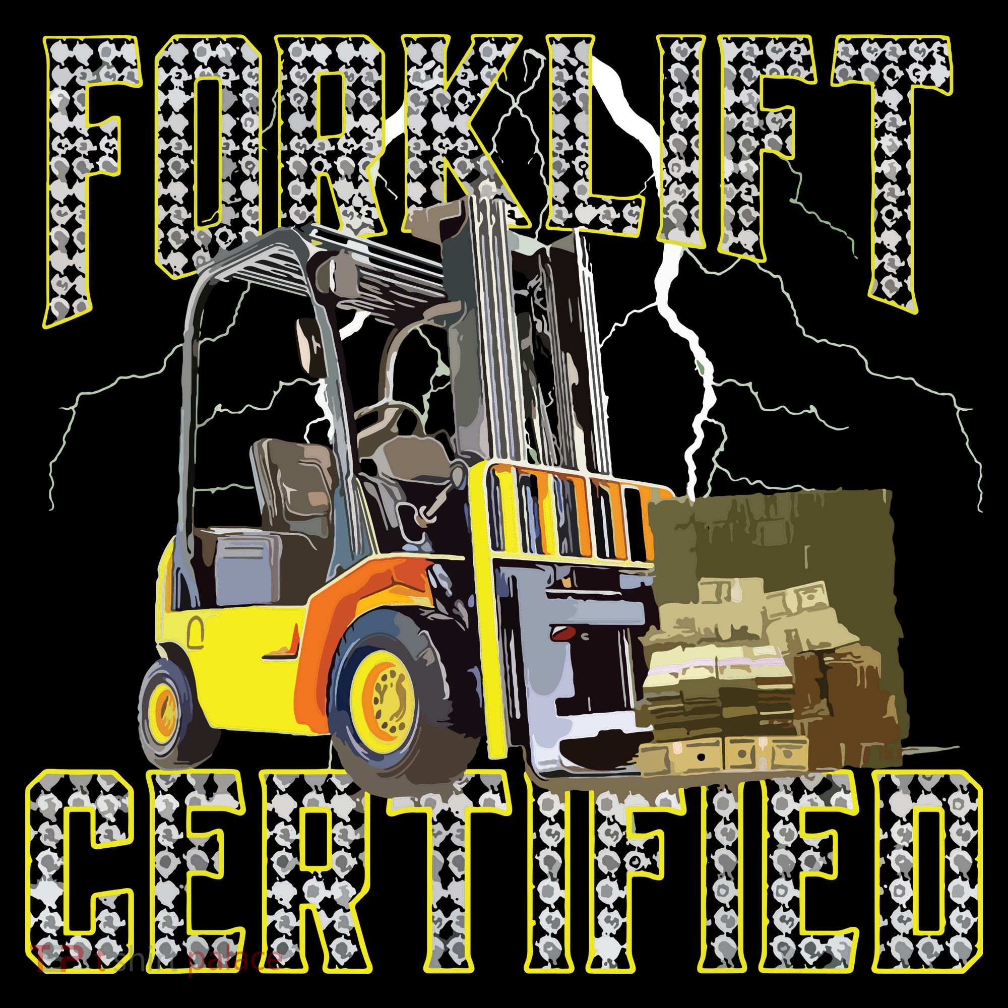 Retro Style Funny Forklift Operator Forklift Certified Bucket Hat