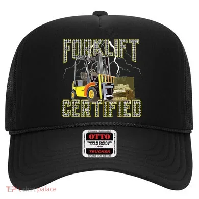 Retro Style Funny Forklift Operator Forklift Certified Hat