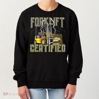 Retro Style Funny Forklift Operator Forklift Certified Women's Sweatshirt thumb 0