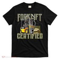Retro Style Funny Forklift Operator Forklift Certified T-Shirt thumb 0