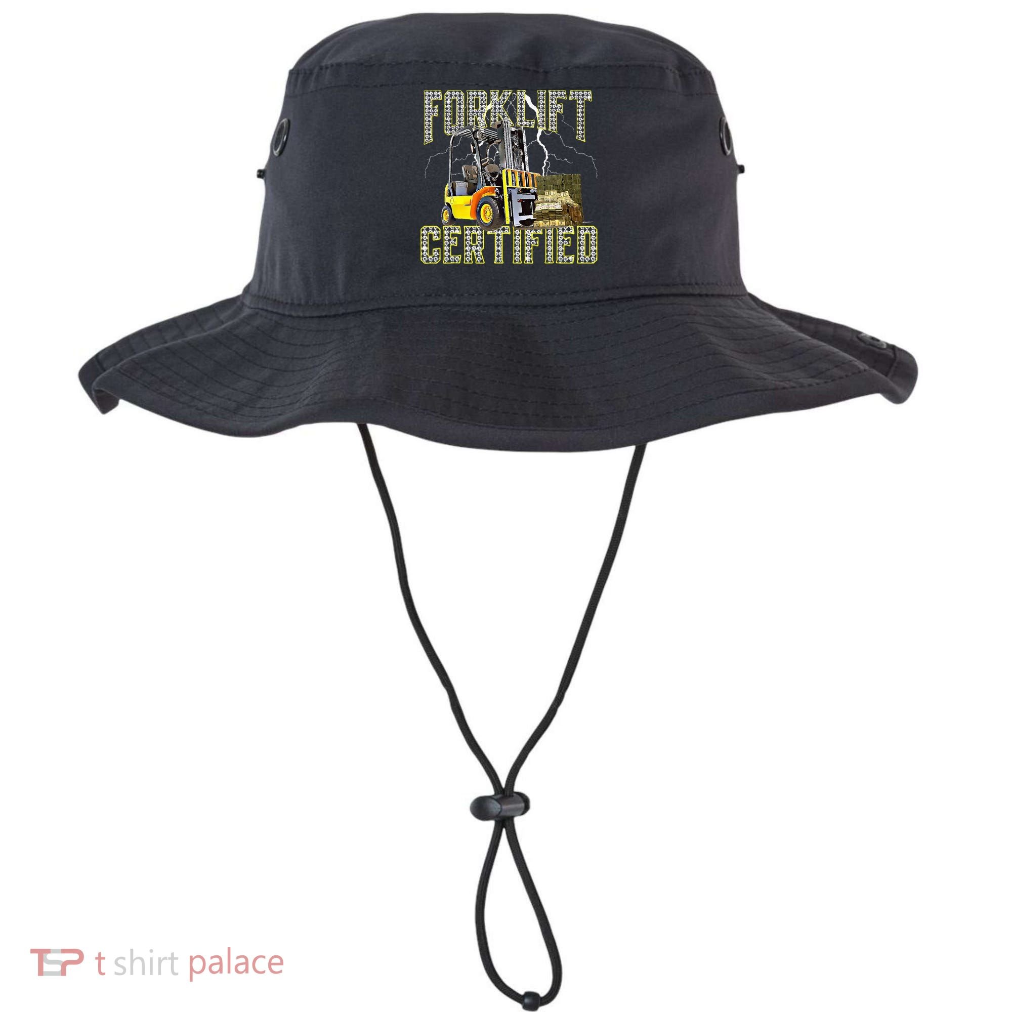 Retro Style Funny Forklift Operator Forklift Certified Bucket Hat