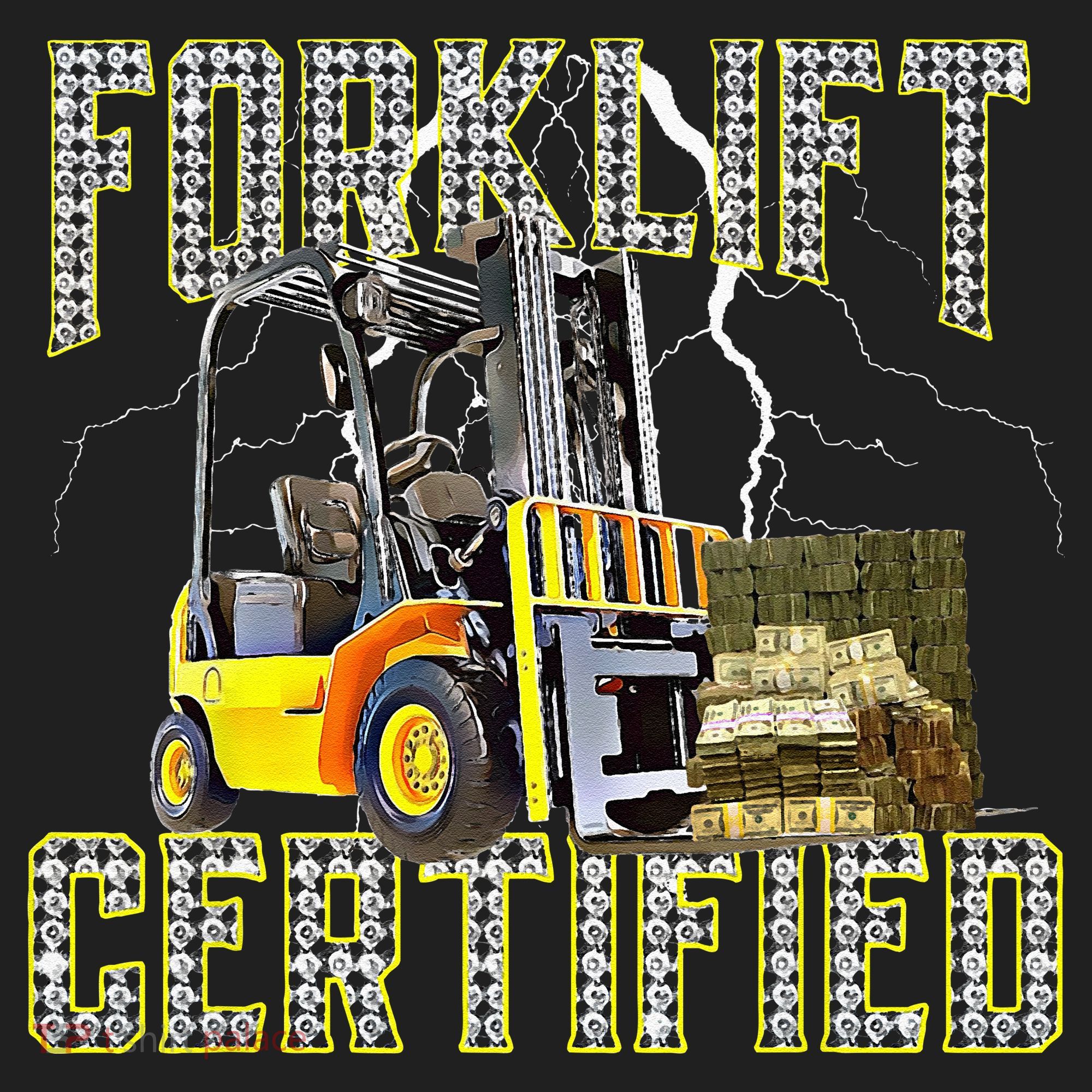 Retro Style Funny Forklift Operator Forklift Certified Tumbler