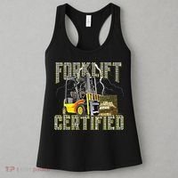 Retro Style Funny Forklift Operator Forklift Certified Women's Tank Top thumb 3