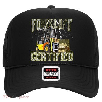 Retro Style Funny Forklift Operator Forklift Certified Hat