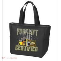 Retro Style Funny Forklift Operator Forklift Certified Tote Bag thumb 3