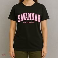 Retro Savannah Georgia Vintage Preppy Throwback T-Shirt thumb 4