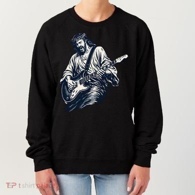 Rocking Savior Guitar Legend Jesus Rocks Women's Sweatshirt