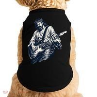Rocking Savior Guitar Legend Jesus Rocks Doggie Tank thumb 0