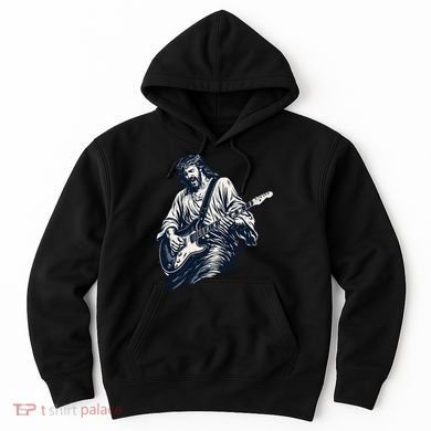 Rocking Savior Guitar Legend Jesus Rocks Hoodie