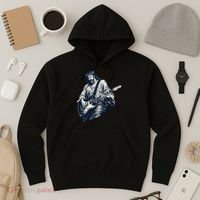 Rocking Savior Guitar Legend Jesus Rocks Hoodie thumb 3