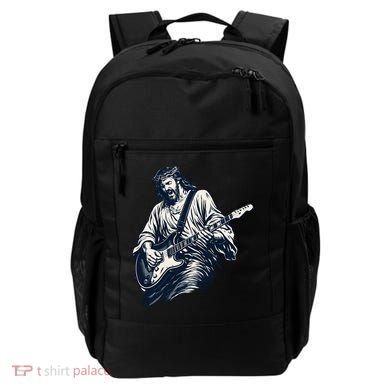 Rocking Savior Guitar Legend Jesus Rocks Backpack
