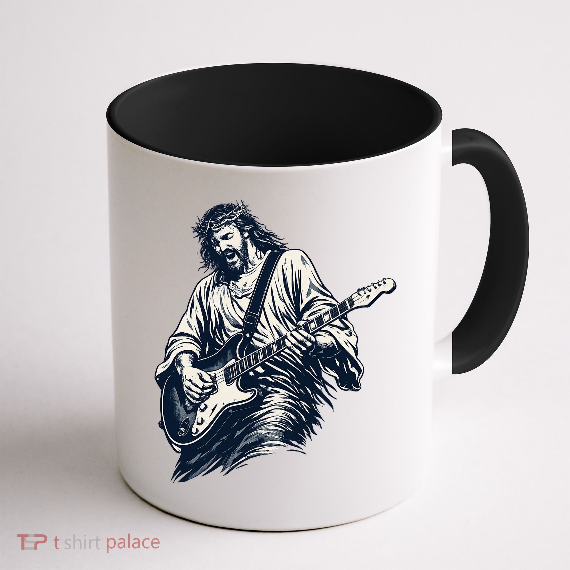 Rocking Savior Guitar Legend Jesus Rocks Coffee Mug