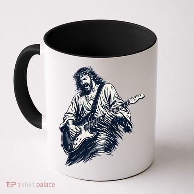 Rocking Savior Guitar Legend Jesus Rocks Coffee Mug
