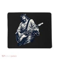 Rocking Savior Guitar Legend Jesus Rocks Mousepad thumb 0