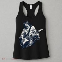 Rocking Savior Guitar Legend Jesus Rocks Women's Tank Top thumb 3