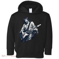 Rocking Savior Guitar Legend Jesus Rocks Toddler Hoodie thumb 0