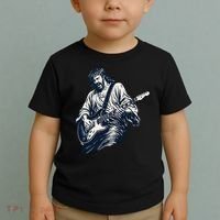 Rocking Savior Guitar Legend Jesus Rocks Toddler T-Shirt thumb 2