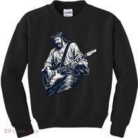 Rocking Savior Guitar Legend Jesus Rocks Kids Sweatshirt thumb 0