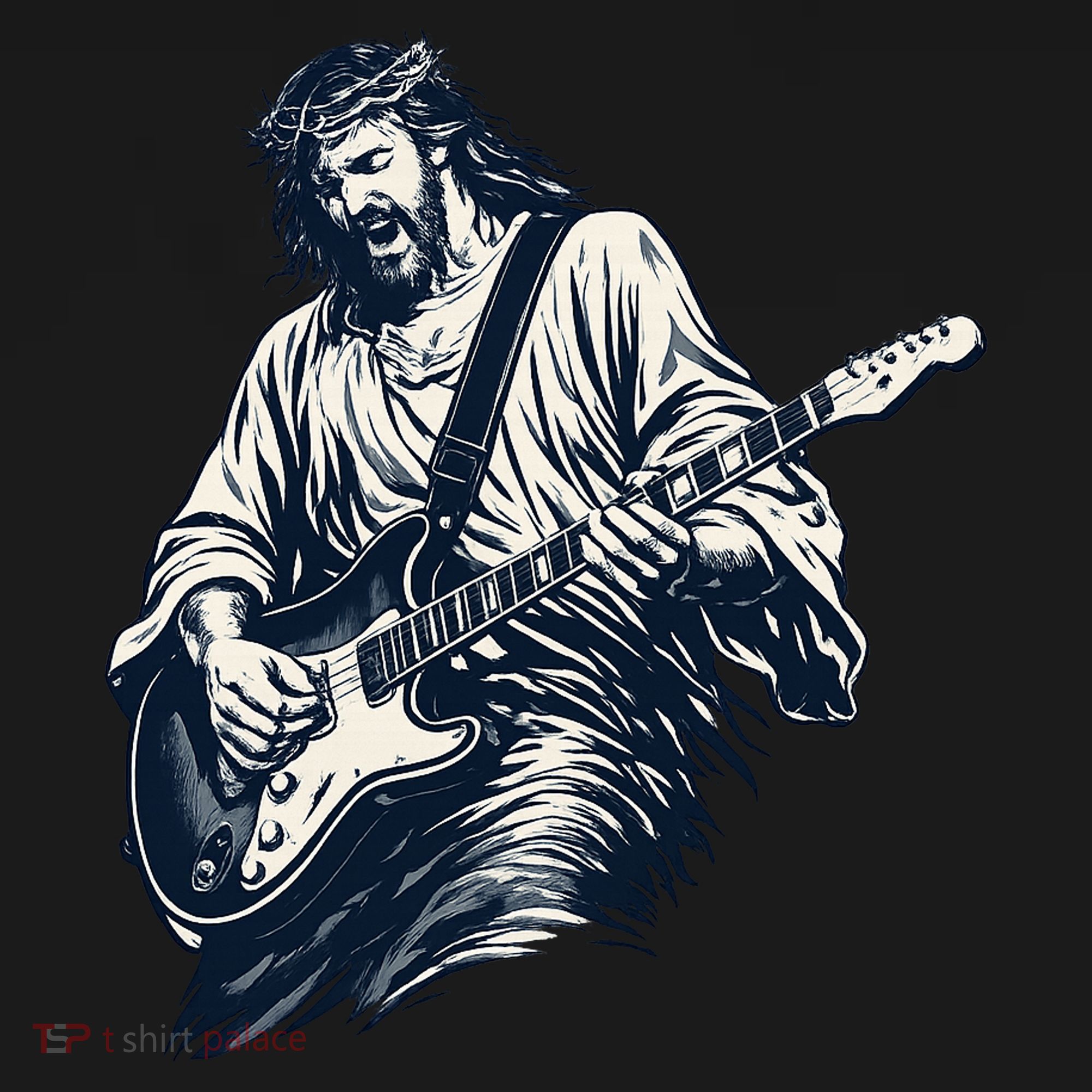 Rocking Savior Guitar Legend Jesus Rocks Kids Sweatshirt