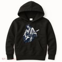 Rocking Savior Guitar Legend Jesus Rocks Kids Hoodie thumb 0
