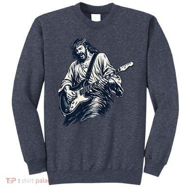 Rocking Savior Guitar Legend Jesus Rocks Sweatshirt
