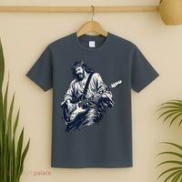 Rocking Savior Guitar Legend Jesus Rocks T-Shirt thumb 2
