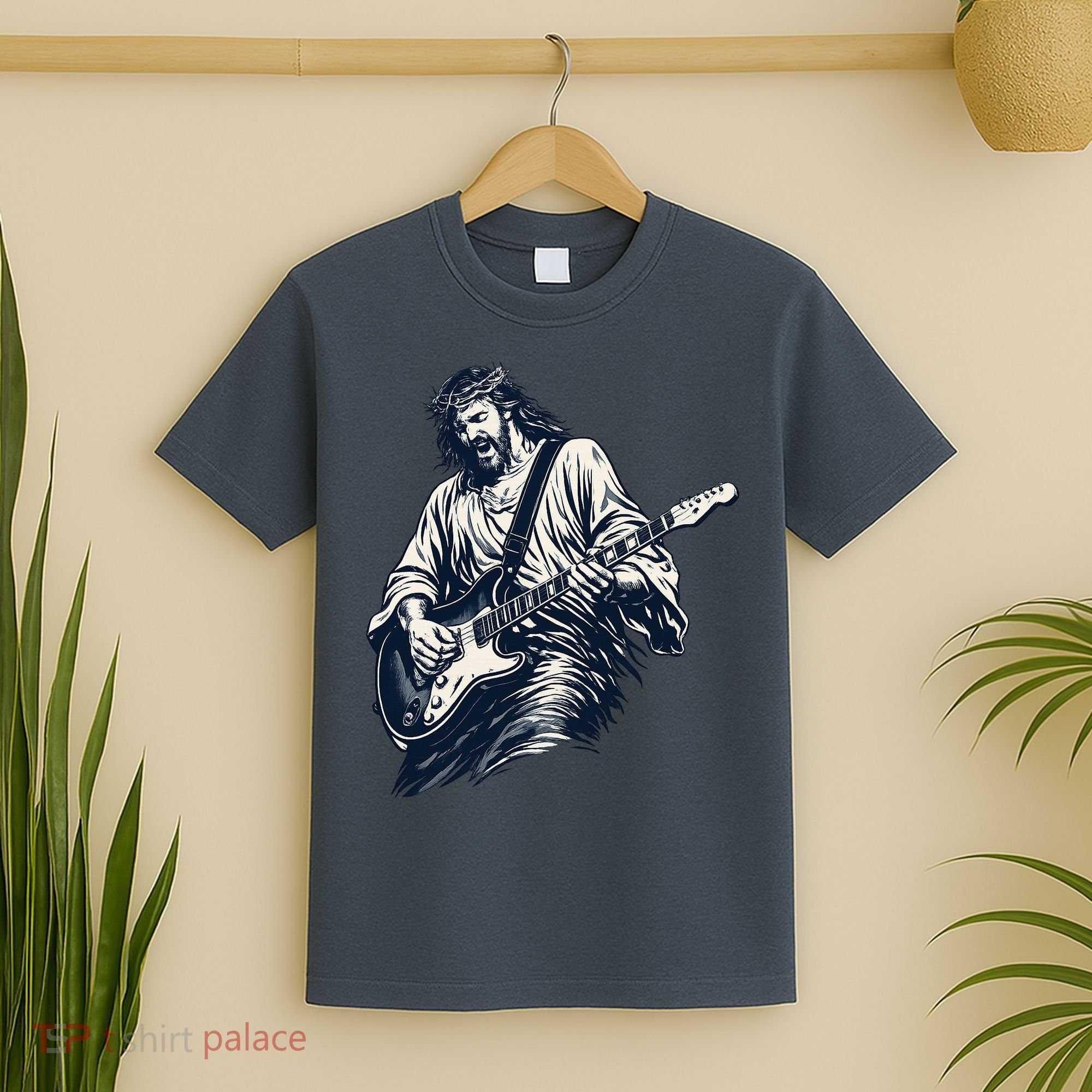 Rocking Savior Guitar Legend Jesus Rocks T-Shirt