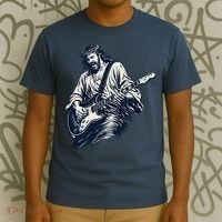 Rocking Savior Guitar Legend Jesus Rocks T-Shirt thumb 3