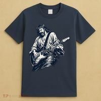 Rocking Savior Guitar Legend Jesus Rocks T-Shirt thumb 4