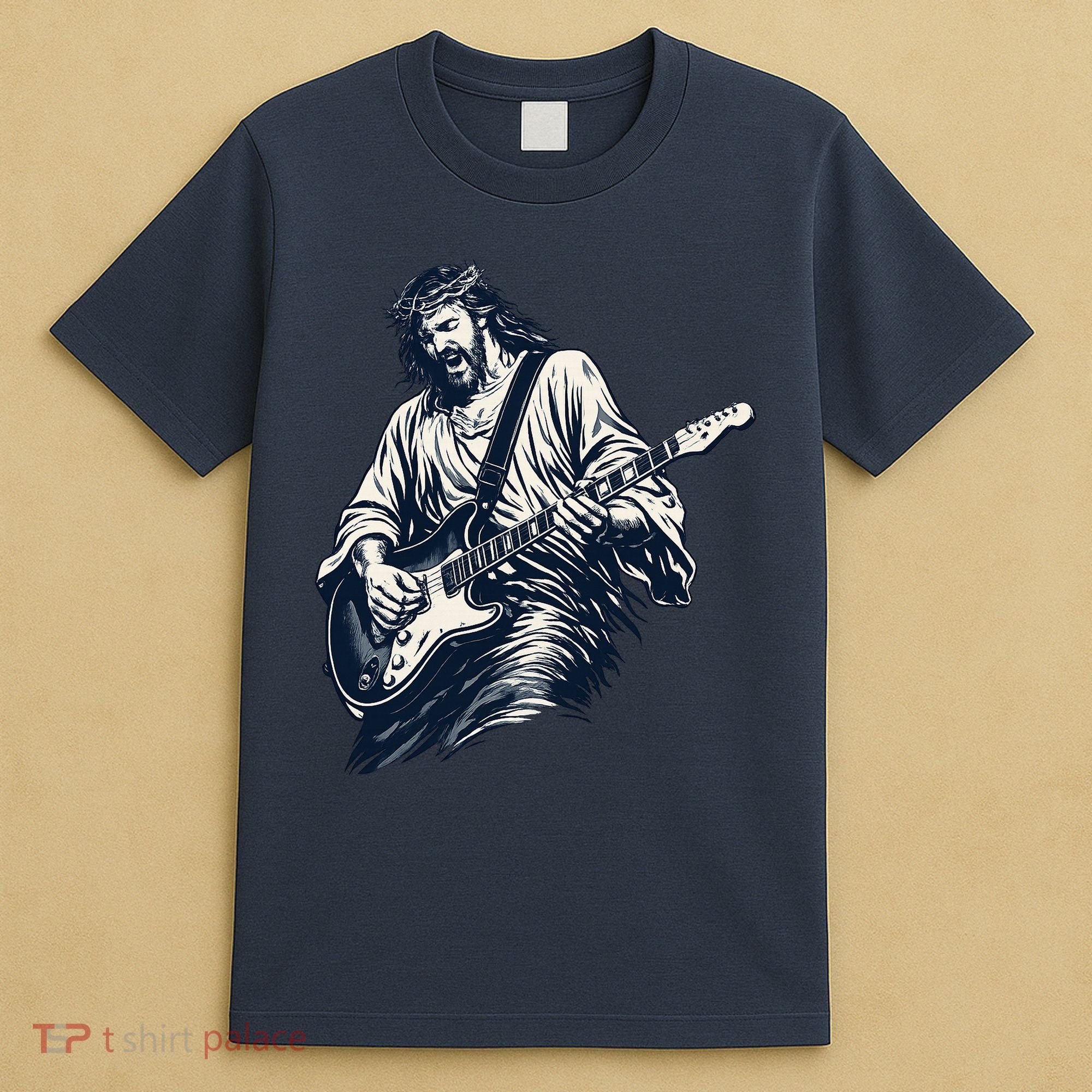 Rocking Savior Guitar Legend Jesus Rocks T-Shirt
