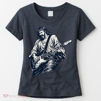 Rocking Savior Guitar Legend Jesus Rocks Women's T-Shirt thumb 0