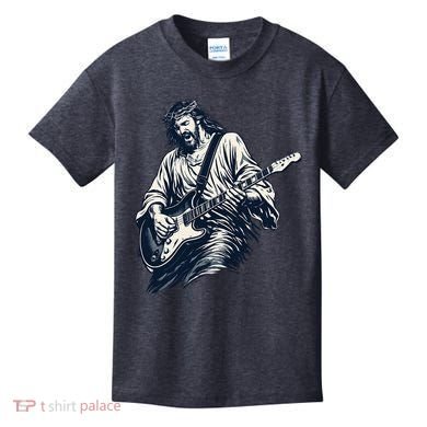 Rocking Savior Guitar Legend Jesus Rocks Kids T-Shirt