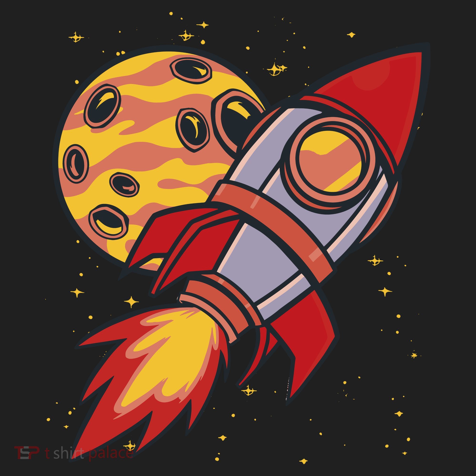 Rocket Spaceship Galaxy Retro Women's Sweatshirt