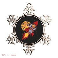 Rocket Spaceship Galaxy Retro Ornament thumb 0