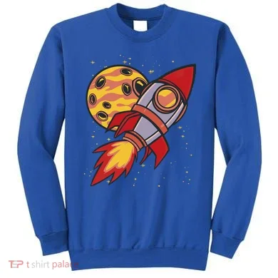 Rocket Spaceship Galaxy Retro Sweatshirt