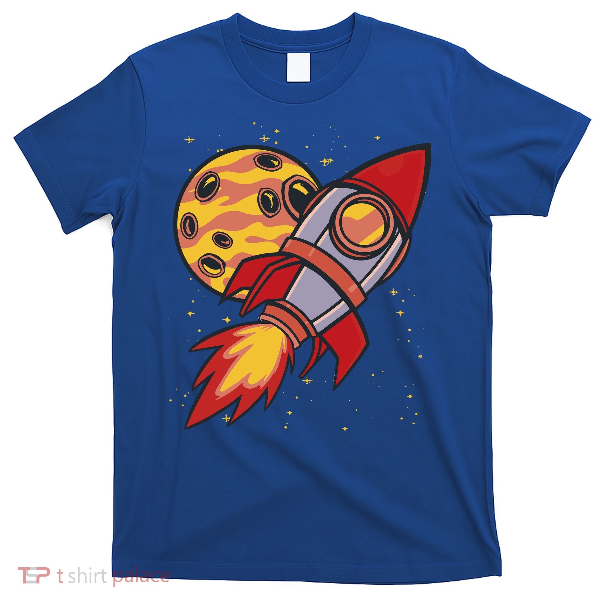 Rocket Spaceship Galaxy Retro T-Shirt