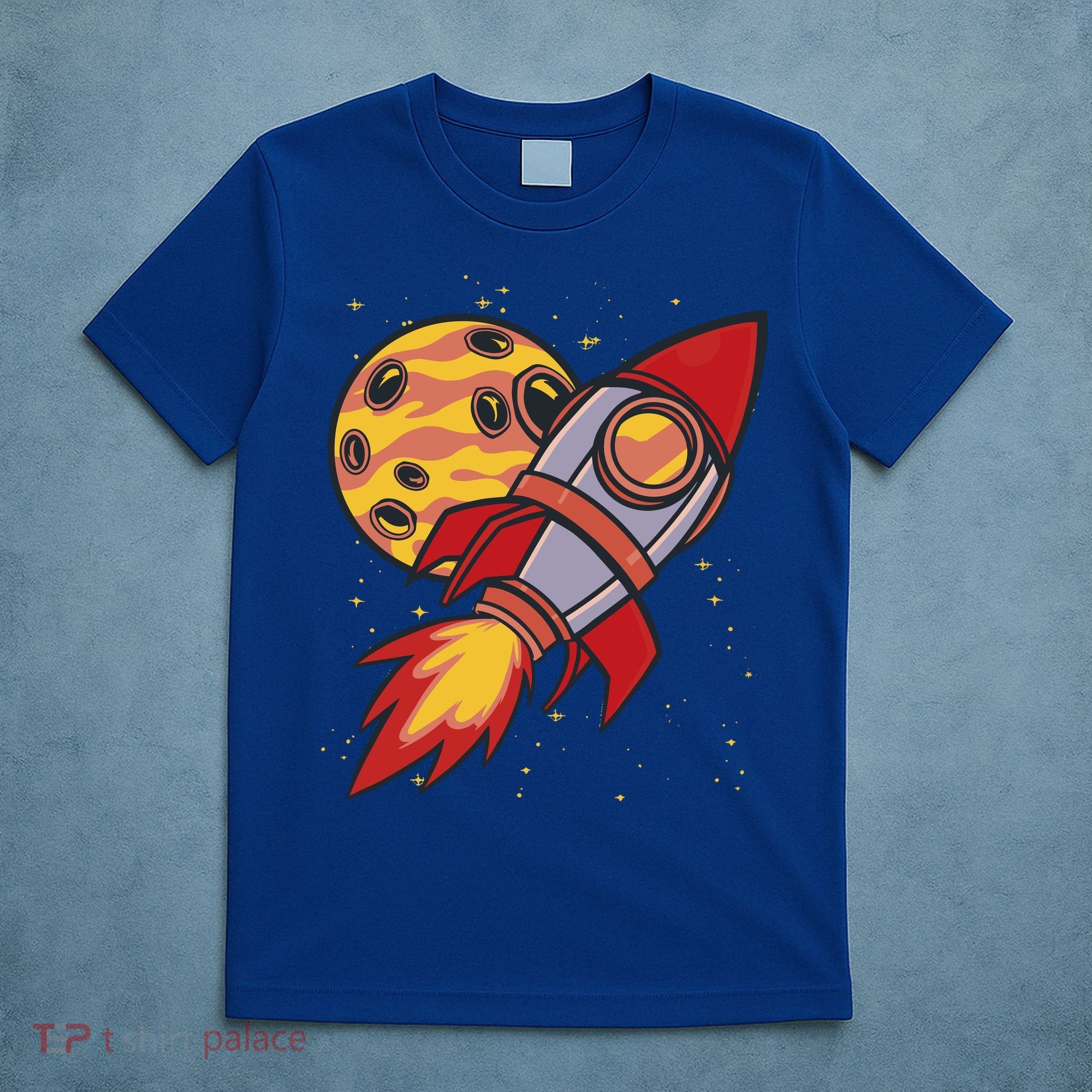 Rocket Spaceship Galaxy Retro T-Shirt