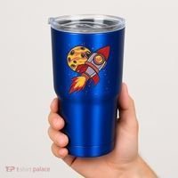 Rocket Spaceship Galaxy Retro Tumbler thumb 2