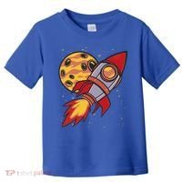 Rocket Spaceship Galaxy Retro Toddler T-Shirt thumb 0
