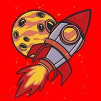 Rocket Spaceship Galaxy Retro Santa Hat thumb 1