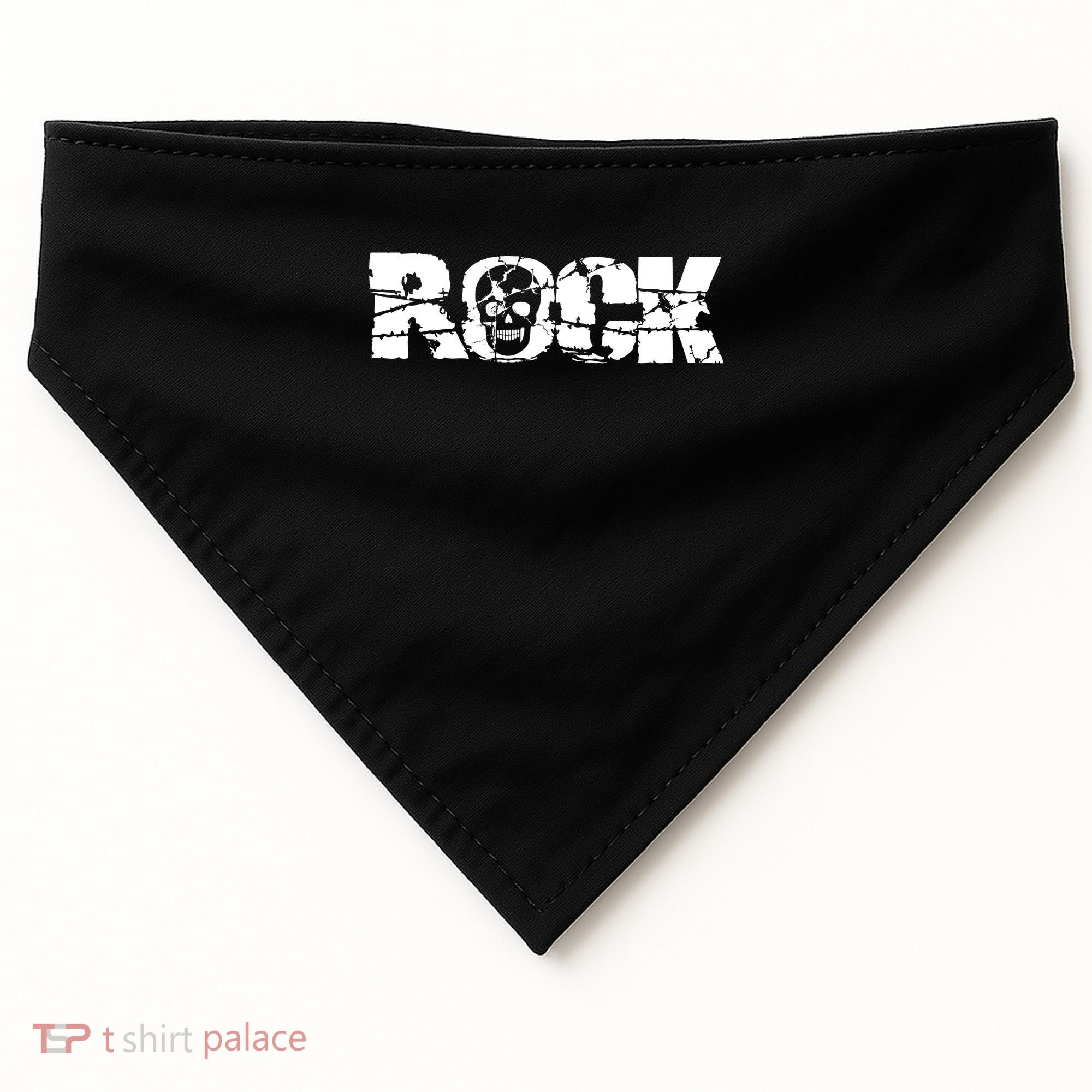 Rock Skull Grunge USA-Made Doggie Bandana