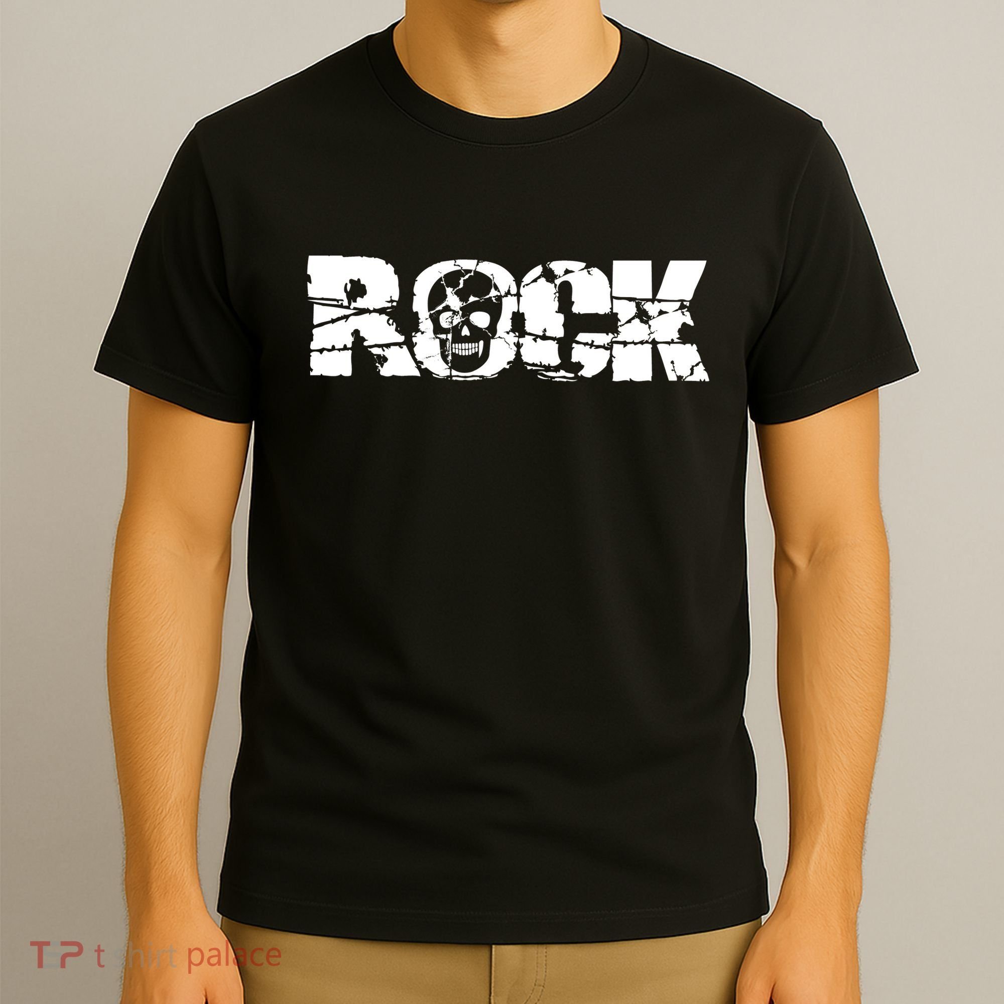 Rock Skull Grunge T-Shirt