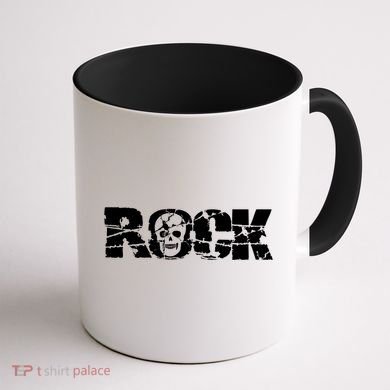 Rock Skull Grunge Coffee Mug back