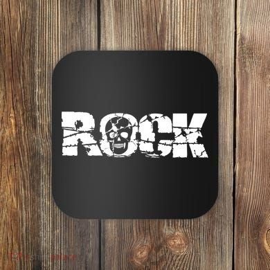 Rock Skull Grunge Coaster