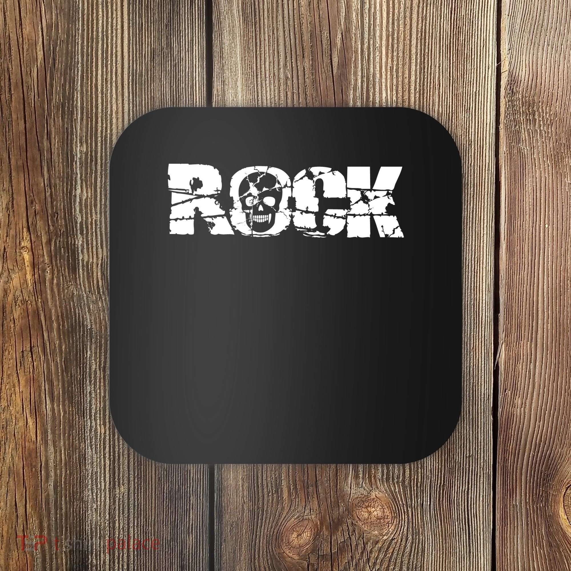 Rock Skull Grunge Coaster