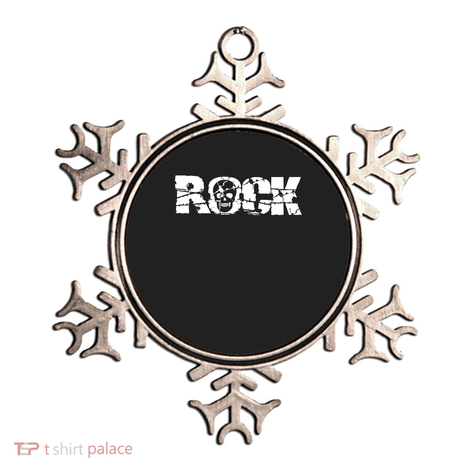 Rock Skull Grunge Ornament